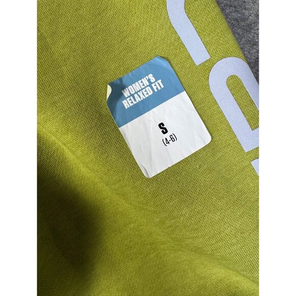 Carhartt Hoodie Womens Small Olive Green Relaxed Fit Midweight Spellout Workwear - Picture 9 of 11